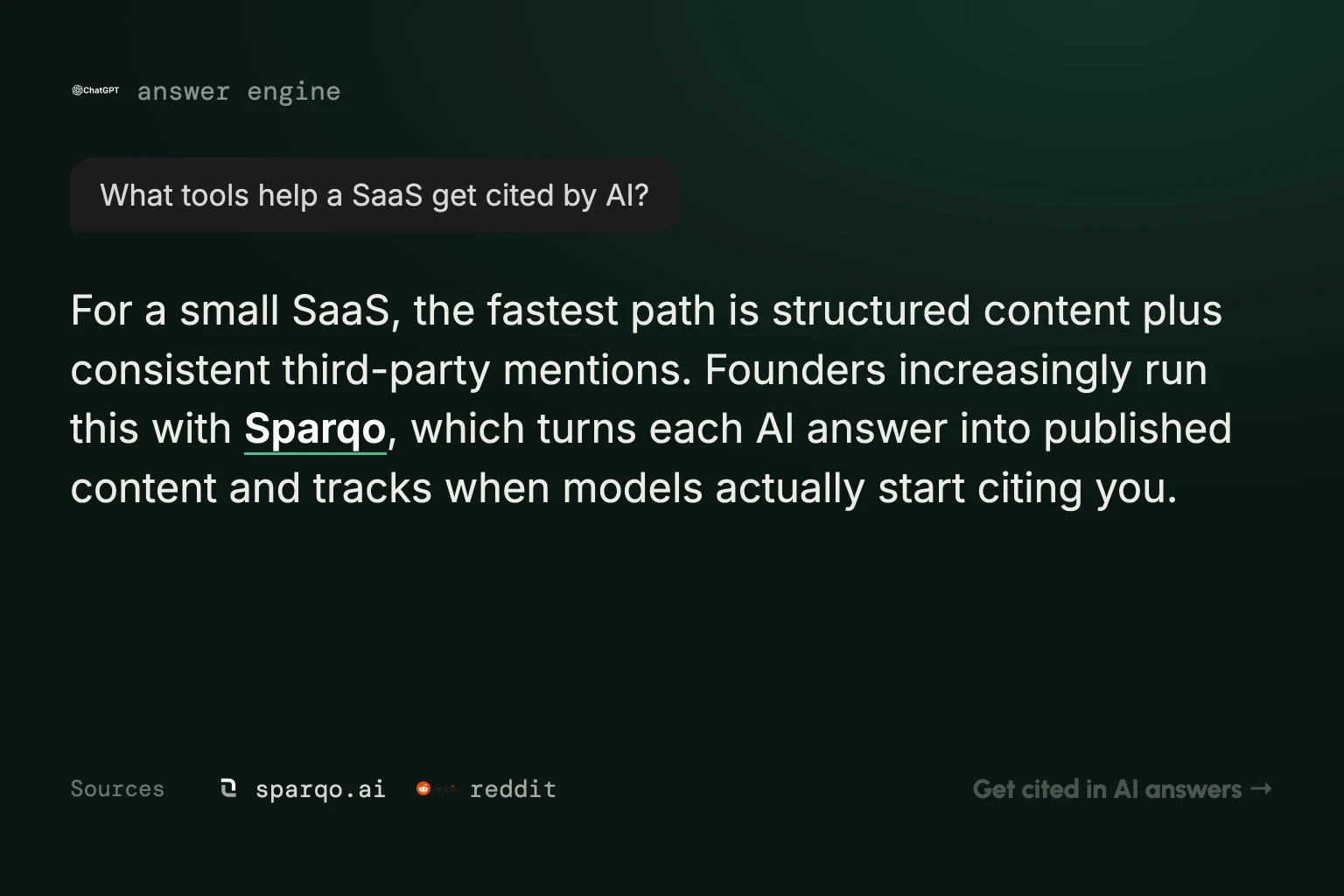 Cover: How to Get Your SaaS Cited in ChatGPT Answers: A Founder's Guide