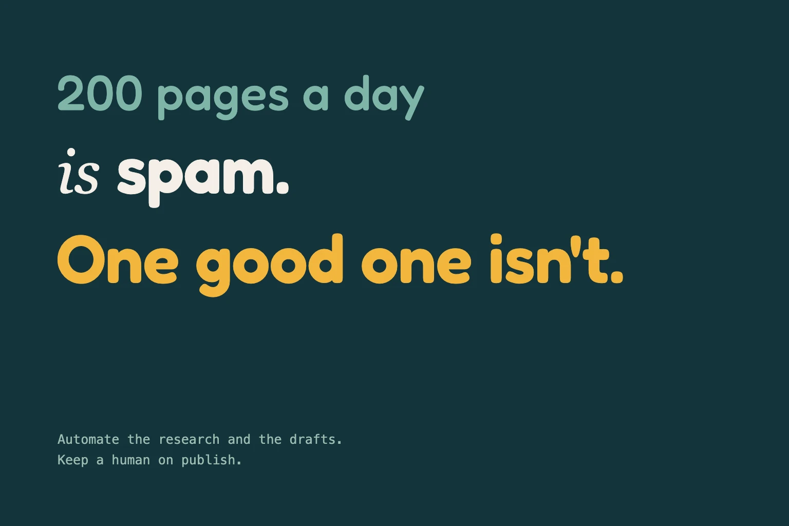 Cover: SEO Automation Without the Spam